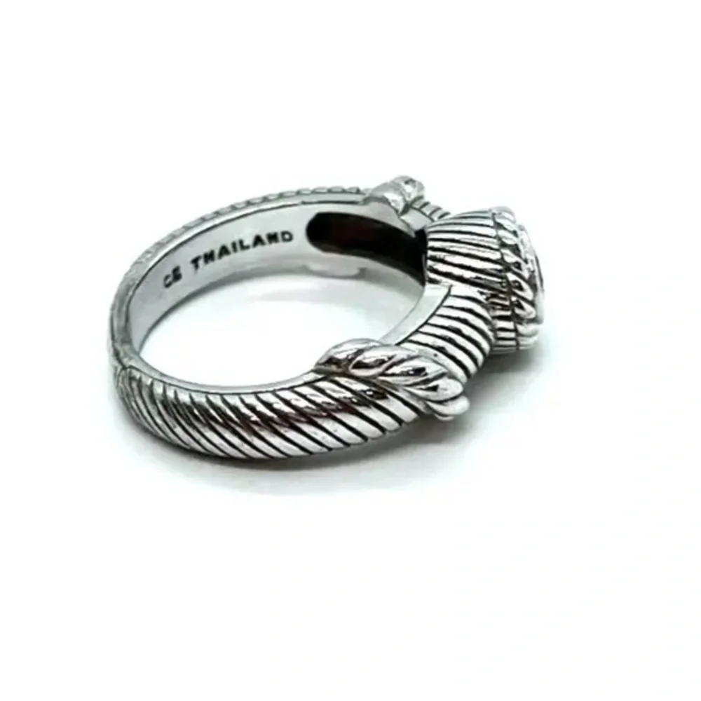 - Judith Ripka sterling silver CZ ring